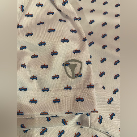 PRO TOUR Men's CoolPlay Short Sleeve Golf Polo Shirt VW Bus Graphic Size Medium - Picture 7 of 8